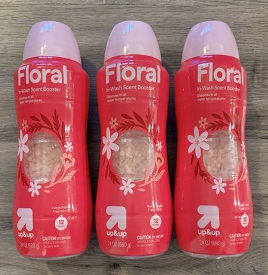 up & up In-Wash Floral Scent Booster Beads 24 oz Lot of 3