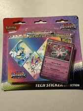 Pokémon Scarlet & Violet Prismatic Evolutions Sylveon Promo Card & Stickers