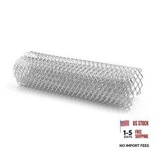 Silver Tone Aluminum Alloy Hexagon Grill Mesh Sheet for Truck 25 x 11mm