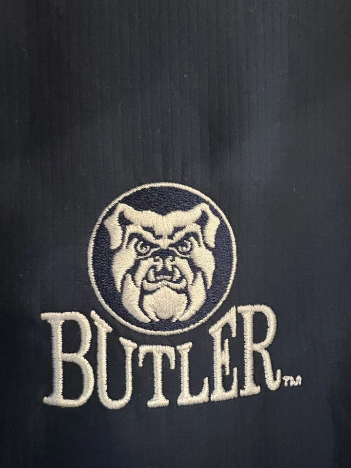 Nike Butler Bulldogs Golf Pullover Medium Blue 1/4 Zip Short Sleeve Windbreaker - Image 3 of 3