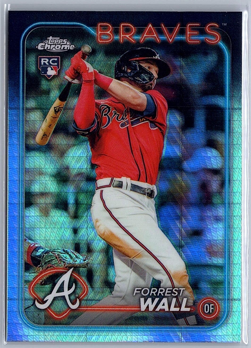 2024 Topps Chrome Forrest Wall #176 Prism Refractors Atlanta Braves