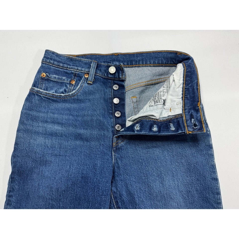Jean Agolde Ripley Taille 27x25 - Coupe Droite, Boutonnage, Occasion Avec Usure