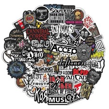 Legendary Rock Band Stickers   Heavy Metal Laptop Decals - Vinyl Band Stickers