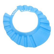 Infant Shower Cap 1 Adjustable Baby Hair Wash Shield Blue Reusable Soft