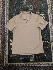 Lululemon Performance Polo Shirt Tan No Size/Check Measurements/Fits Large 21x28