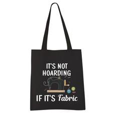 Fabric Tote Bag - Funny Sewing  Quilting Gifts BLK-Fabric