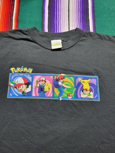 Vintage Pokemon Box Logo Nintendo 1999 T-Shirt Size Youth Large - Picture 2 of 8