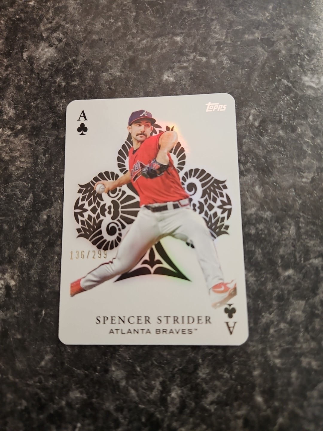 2023 Topps All Aces Spencer Strider Black Foil Parallel # /299 Atlanta Braves