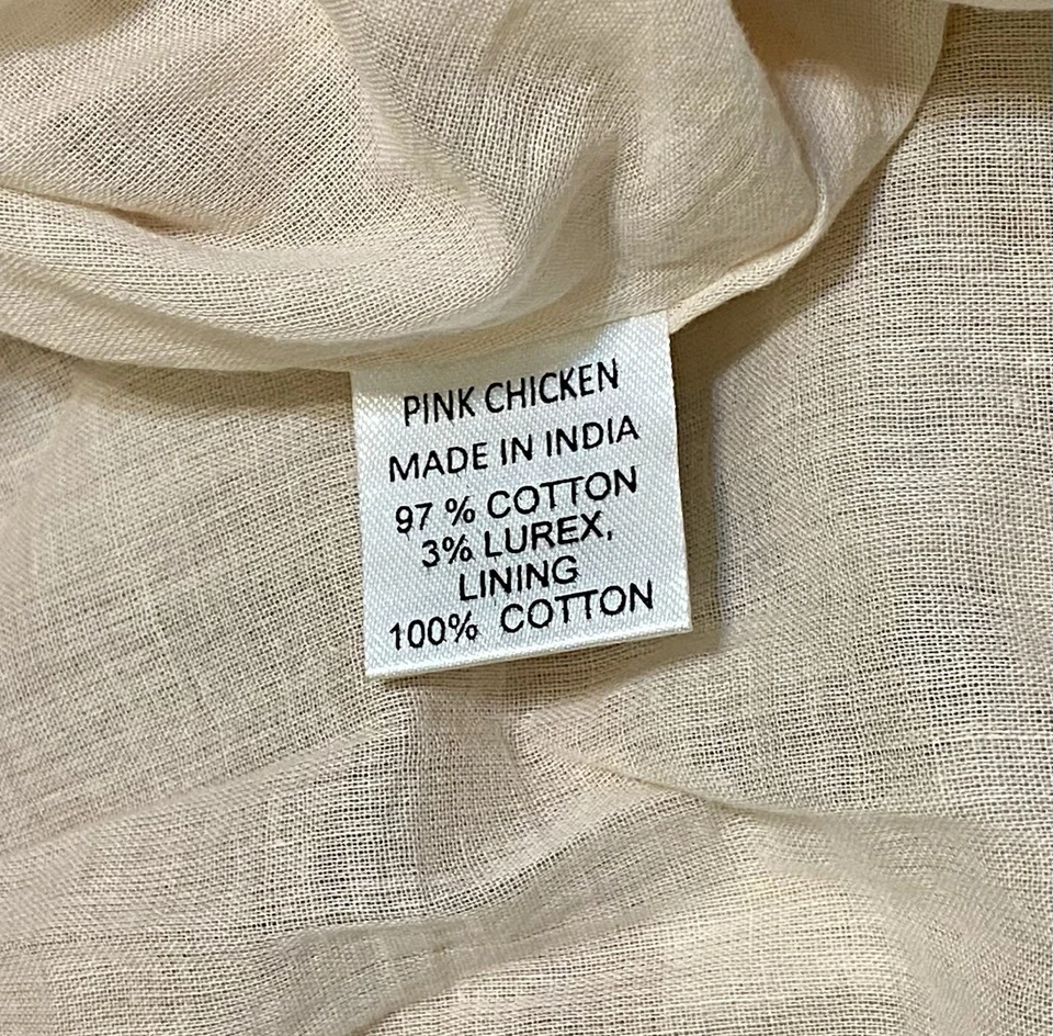 Girls Pink Chicken Coralee Antique White Gold Poppy Floral Dress Size 12 Y 12Y - Image 4 of 4