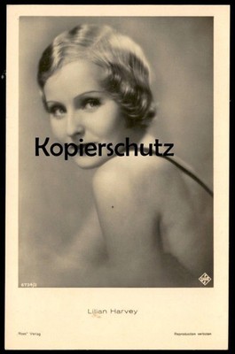 VINTAGE POSTCARD LILIAN HARVEY MOVIE ACTRESS UFA ROSS PUBLISHER TWO HEARTS AND