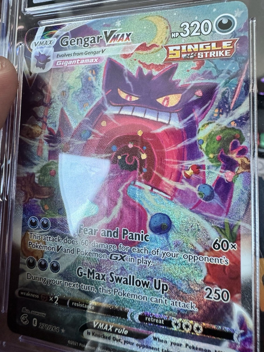 Pokemon Gengar VMAX 271/264 Alt Art Pinched Layer Error CGC 9 | eBay