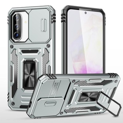 Für Samsung Galaxy A36 5G / A56 5G Armor PC Hybrid TPU Camera Shield Hülle für