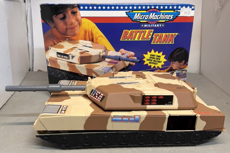 Micro Machines Battle Tank Military Playset Galoob 1993 With Box