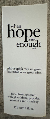 philosophy when hope is not enough facial firming serum 5.7 fl oz