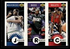 1996-97 Collector's Choice Mini-Cards Panels Jim Jackson/Glenn Robinson/Cheaney