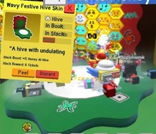 Bee Swarm Simulator Wavy Festive Skin Hive