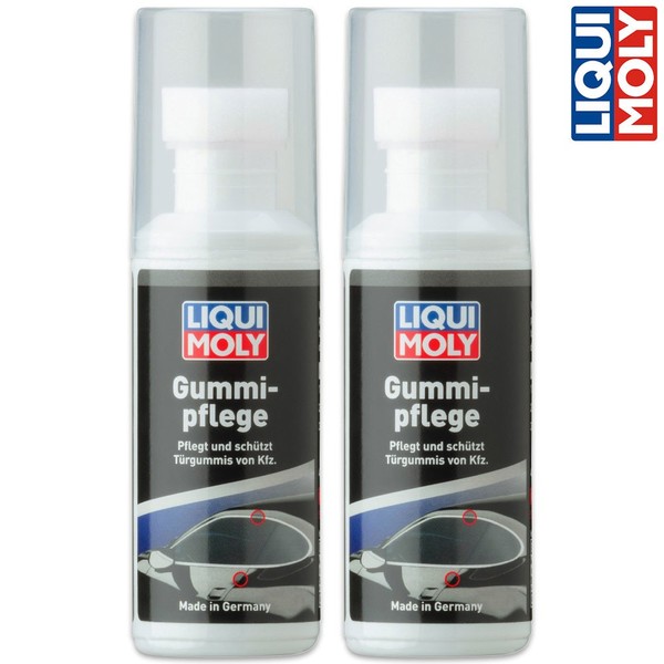 2X Liqui Moly 7182 Gummipflege Gummi-Pflege TüRgummi Dichtung Reiniger 75Ml-image