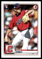 Aaron Civale 2020 Bowman #40 Indians MLB READ FREE SHIPPING AutographDen