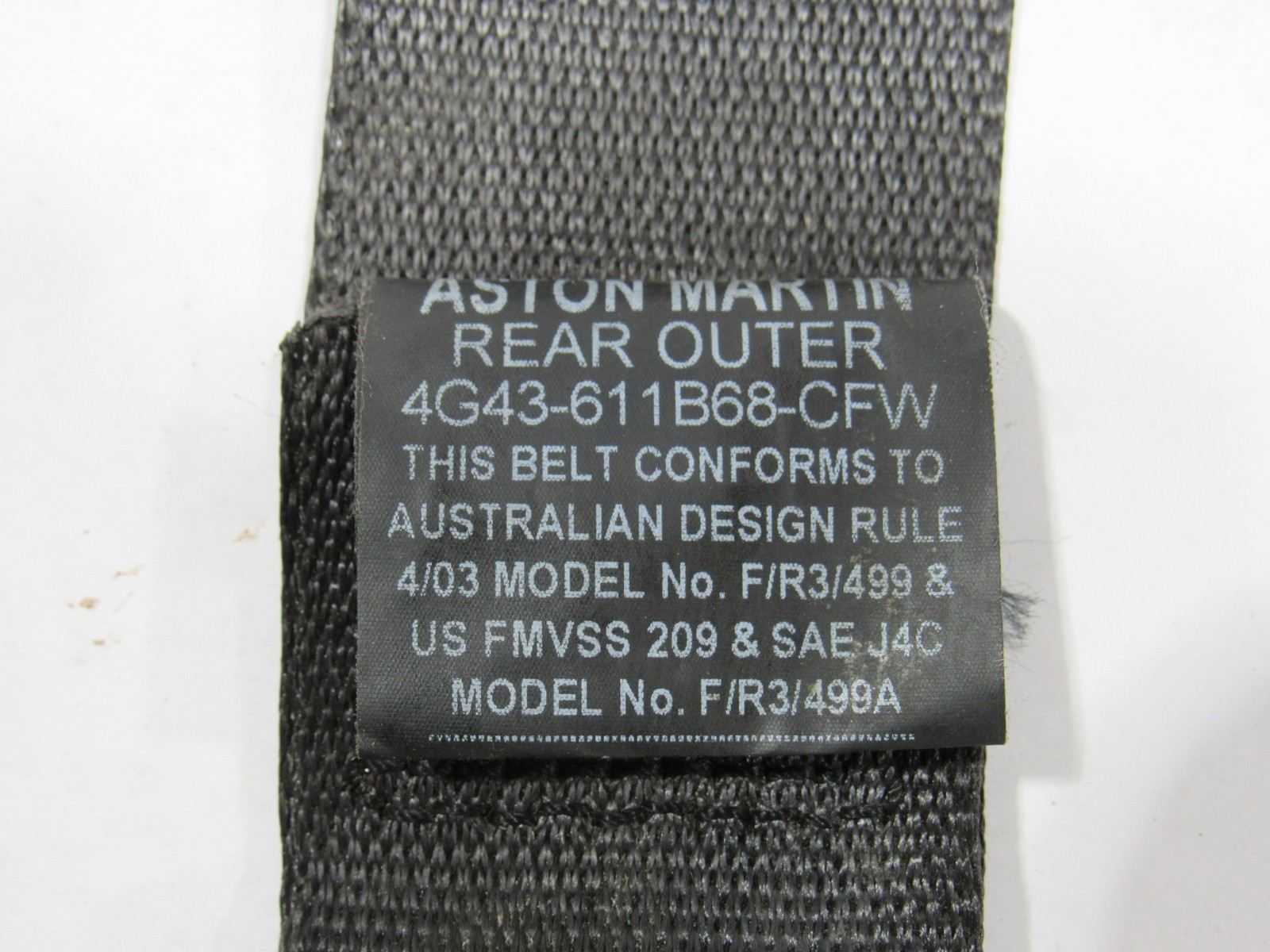14-18 Aston Martin Vanquish 2014 Rear Right Passenger Seat Belt Retractor :Y