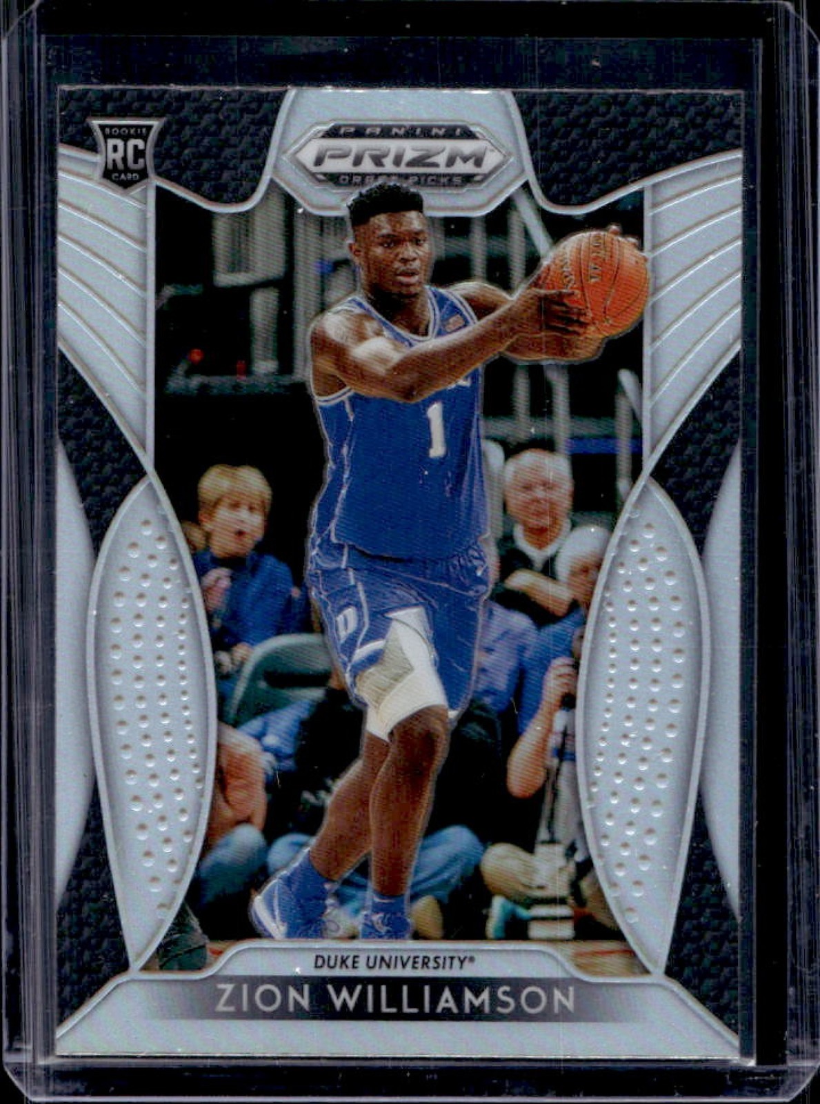 2019-20 Panini Prizm Draft Picks Zion Williamson RC Prizm Silver Rookie #64