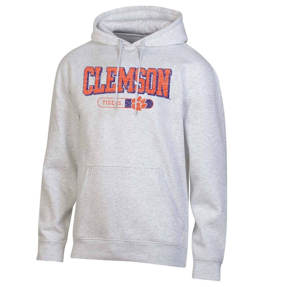 Лицензированная NCAA серая флисовая толстовка Clemson Tigers с капюшоном S 2890₽