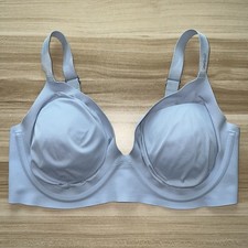 Aerie SMOOTHEZ Plunge Bra 38DD Blue Flexible Underwire Removeable Pads