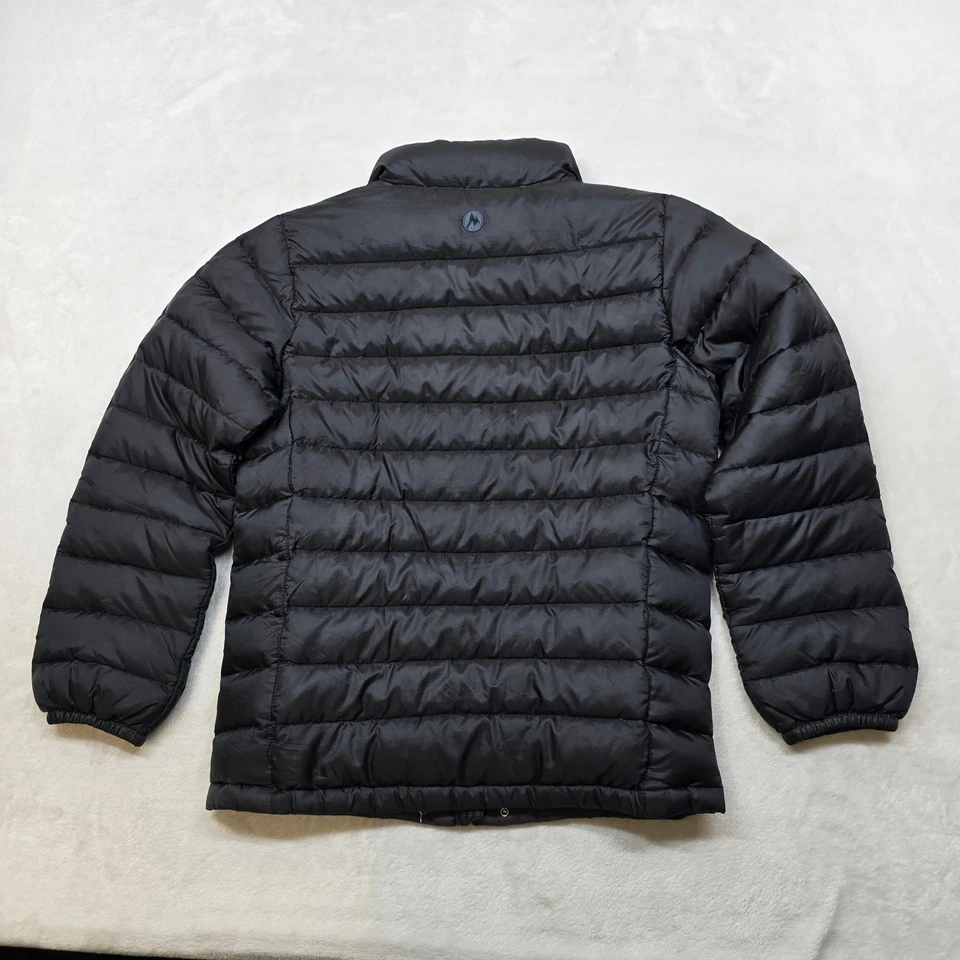 Marmot Down Puffer Jacket Kids Girls Medium Black 700 Fill Insulated - Image 3 of 4