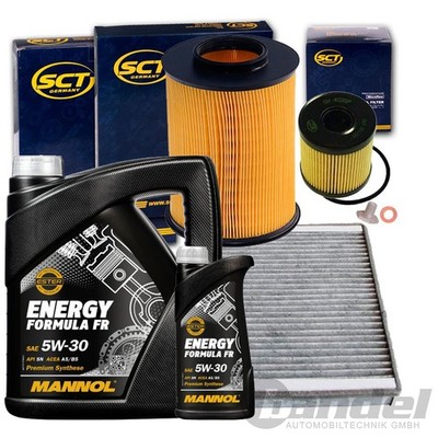 FILTERSET INSPEKTIONSKIT+MANNOL 5W30 ÖL für 2.0 TDCI FORD KUGA 1 136+140+163 PS