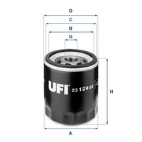 UFI ÖLfilter 23.129.02 Anschraubfilter FüR Daewoo Chevrolet Opel Rover Saab C100