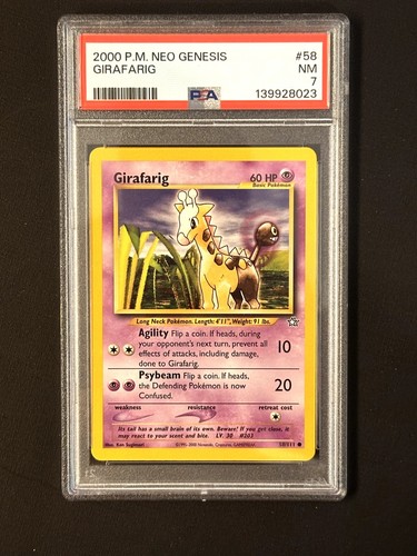Girafarig graded PSA 7 for sale on eBay