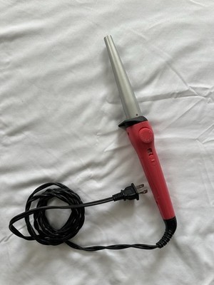 Remington Red Curling Wand Adjustable Heat Settings Electric Hair Styling Tool