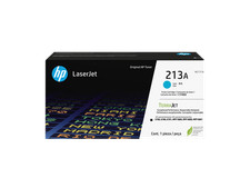 HP 213A Cyan Original LaserJet Toner Cartridge, 3,000 pages, W2131A