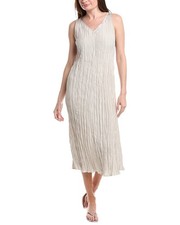 Eileen Fisher Pleated Silk Flare Dress Women's