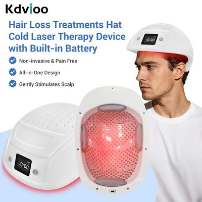 650nm Laser Hair Growth Device 448 Diodes Red Light Therapy Cap for Hair Loss