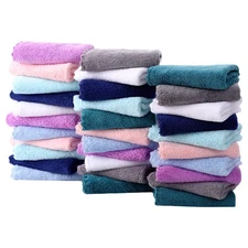 32 Pack Baby Washcloths - 10x10 Inch, Microfiber baby towel - Absorbent and ...