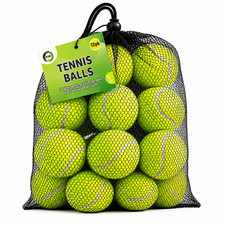 Tennis Balls 12/ 24 Pack Mesh Bag Practice Training Dog Fetch Pet Play Ball Set
