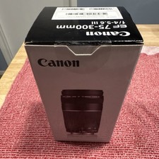 Canon EF 75-300mm f/4-5.6 III Zoom Telephoto Lens Auto  Manual Focus 58mm