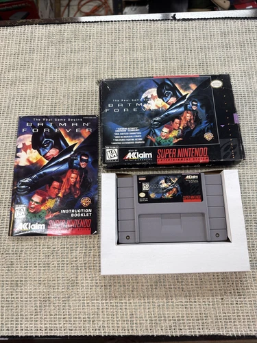 Batman Forever (Super Nintendo Entertainment System, 1995) Complete In Box CIB