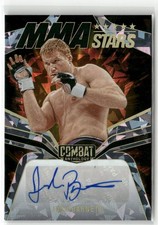 2025 Panini Combat Anth #MS-JBN Josh Barnett MMA Stars Auto Cracked Ice 18/25