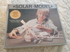 SOLAR MODEL New/Sealed VINTAGE New/Old Stock WOODEN WINDMILL Solar Powered