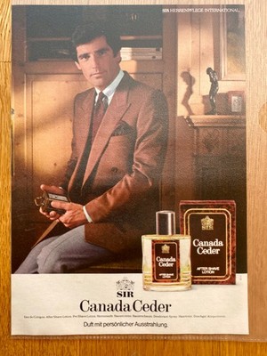 4711 SIR Canada Ceder After Shave 80s retro 1981 Vintage Ad Werbung Reklame