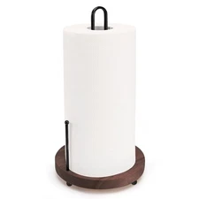 Paper Towel Holder Countertop, Farmhouse Paper Towel Holder with Heavy Duty W...