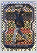 2021 Panini Prizm Power Plaid Prizm 41/75 Triston McKenzie #25 0v3r