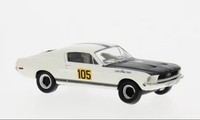 Brekina 19614 - 1/87 Ford Mustang Fastback, 1968, Ecurie Ford France, #105 - Neu