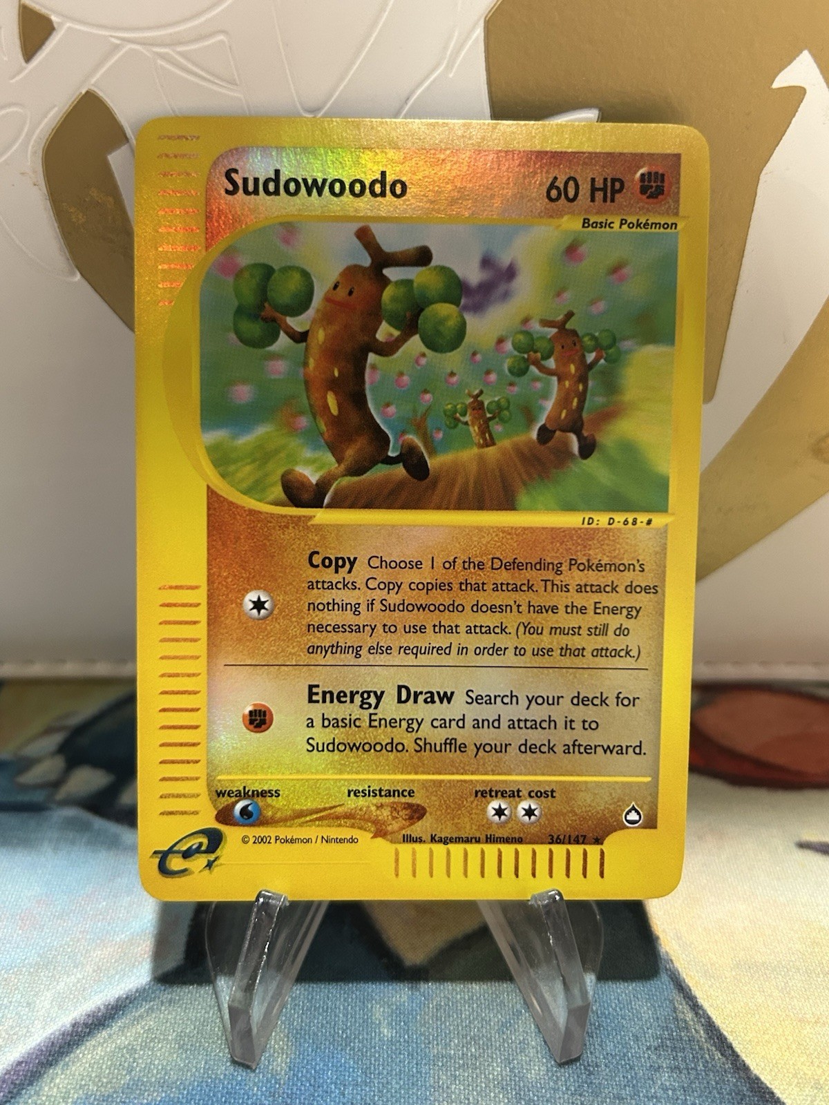 Sudowoodo 36/147 Pokemon Aquapolis Reverse Holo Rare Card NM/LP