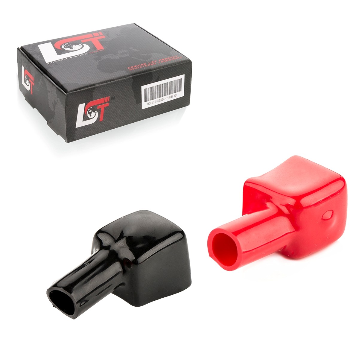 Rubber Battery Terminal Caps Covers Negative Positive Red Black for TRIUMPH