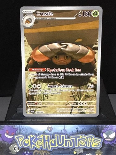 Pokemon Card Crustle 186/182 Illustration Rare Destined Rivals Near Mint