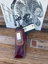 Vintage Alfonsos Red Brown Leather IWB Holster for Colt 1911 Commander Left