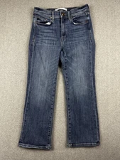 AYR Jeans Womens 29 Short Blue Medium Wash Straight Leg Stretch Denim USA