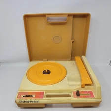 Vintage 1980’s Fisher Price Record Player Tested And Working. *weak Sound.